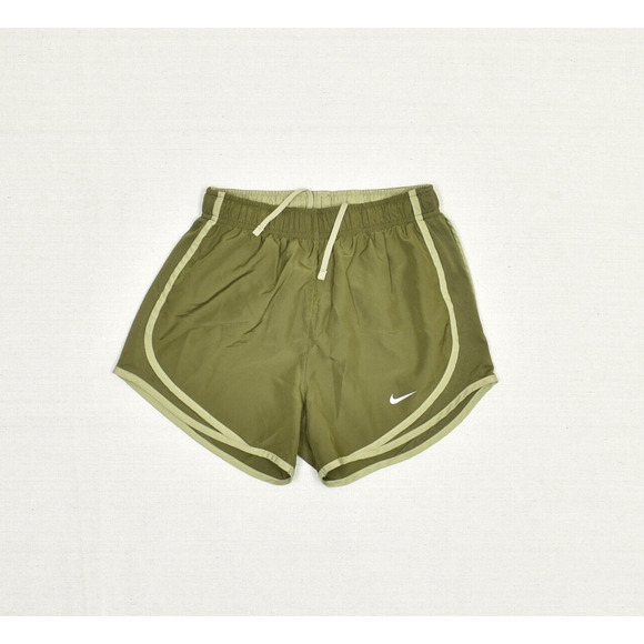 Nike Pants - Nike Women Athletic Sweat Shorts Run Drawstring Polyester Green Size XS Dri fit